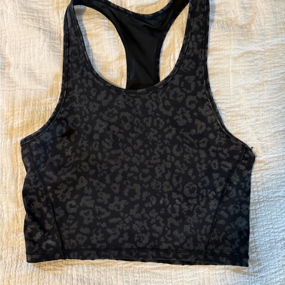 Women's Athleta Black Leopard Print Bra Top